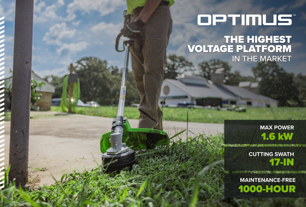 82V OPTIMUS 1.6kW 17" String Trimmer With (1) 4 Ah Battery and Dual Port Charger | ST161-4DP