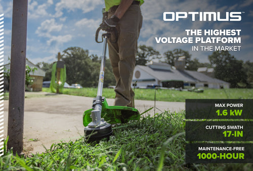 82V OPTIMUS 1.6kW 17" String Trimmer With (1) 4 Ah Battery and Dual Port Charger | ST161-4DP