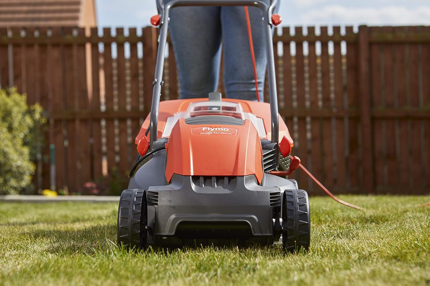 Flymo Speedi-Mo 360VC Electric Rotary Lawn Mower, 1500W, 36cm Cutting Width, 40 L Grass Box, 967663301