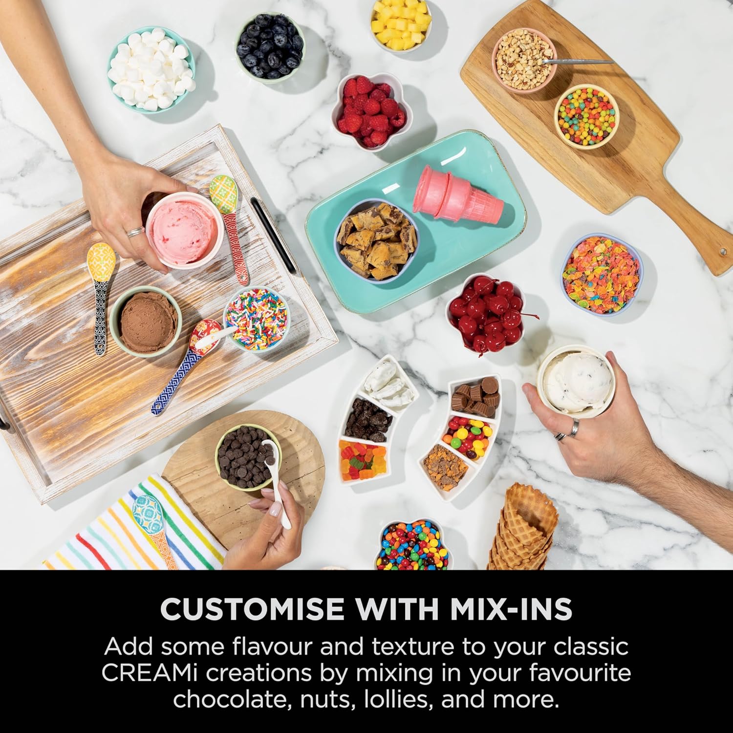 Ninja Swirl by CREAMi Soft Serve & Ice Cream Maker with 2x Tubs, 13 Functions, Makes Ice Cream