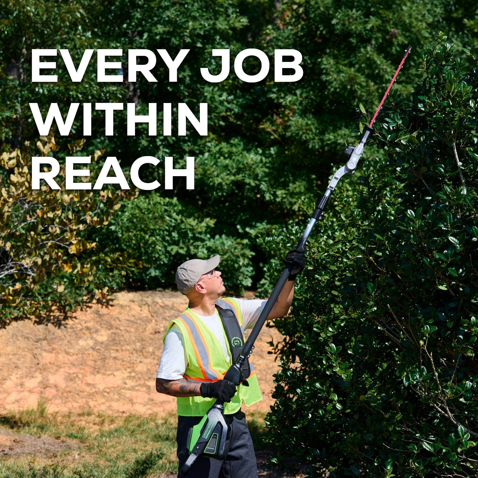 82V TELESCOPING POLE HEDGE TRIMMER (TOOL ONLY) | 82PH62T